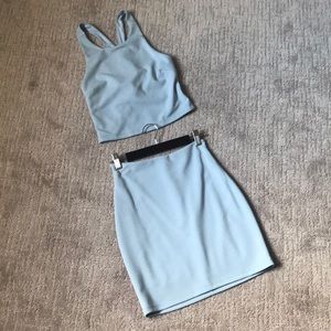 NWT Light Blue Skirt Set